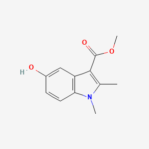 molecular formula C12H13NO3 B2937924 Methyl 5-hydroxy-1,2-dimethyl-1H-indole-3-carboxylate CAS No. 73975-59-4