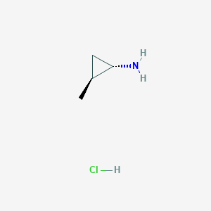 molecular formula C4H10ClN B2937931 (1S,2S)-2-甲基环丙-1-胺盐酸盐 CAS No. 2088414-03-1