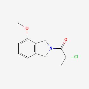 molecular formula C12H14ClNO2 B2937955 2-Chloro-1-(4-methoxy-1,3-dihydroisoindol-2-yl)propan-1-one CAS No. 2411266-61-8
