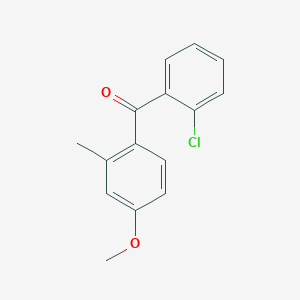 molecular formula C15H13ClO2 B2937957 (2-Chlorophenyl)(4-methoxy-2-methylphenyl)methanone CAS No. 82162-91-2