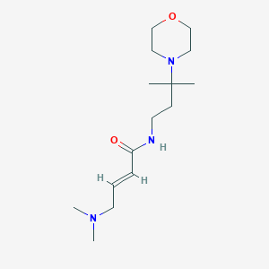 molecular formula C15H29N3O2 B2937960 (E)-4-(Dimethylamino)-N-(3-methyl-3-morpholin-4-ylbutyl)but-2-enamide CAS No. 2411325-57-8