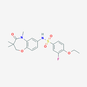 4-ethoxy-3-fluoro-N-(3,3,5-trimethyl-4-oxo-2,3,4,5-tetrahydrobenzo[b][1,4]oxazepin-7-yl)benzenesulfonamide