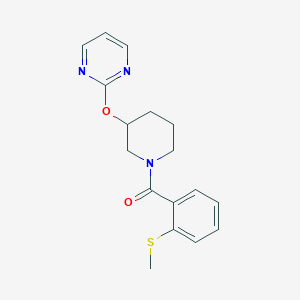 (2-(Methylthio)phenyl)(3-(pyrimidin-2-yloxy)piperidin-1-yl)methanone