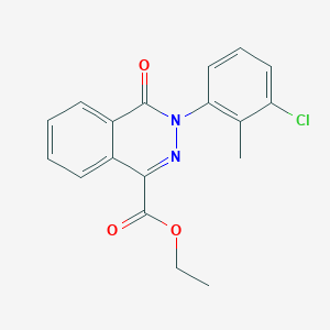 Ethyl 3-(3-chloro-2-methylphenyl)-4-oxo-3,4-dihydro-1-phthalazinecarboxylate