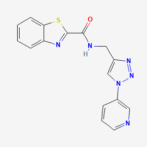 N-((1-(pyridin-3-yl)-1H-1,2,3-triazol-4-yl)methyl)benzo[d]thiazole-2-carboxamide
