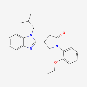 1-(2-ethoxyphenyl)-4-[1-(2-methylpropyl)-1H-1,3-benzodiazol-2-yl]pyrrolidin-2-one