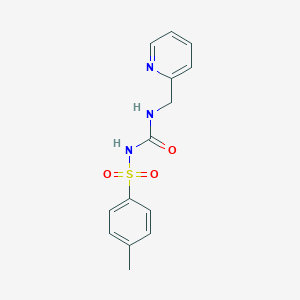 2-{[({[(4-Methylphenyl)sulfonyl]amino}carbonyl)amino]methyl}pyridine