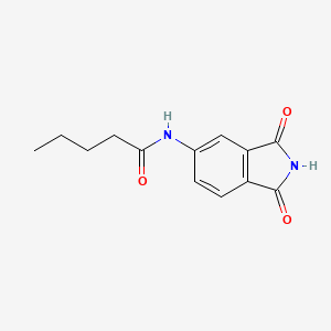 N-(1,3-dioxoisoindol-5-yl)pentanamide