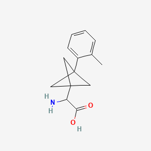 2-Amino-2-[3-(2-methylphenyl)-1-bicyclo[1.1.1]pentanyl]acetic acid