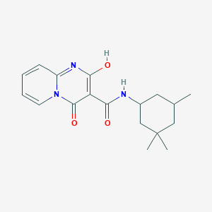 molecular formula C18H23N3O3 B2938069 2-hydroxy-4-oxo-N-(3,3,5-trimethylcyclohexyl)-4H-pyrido[1,2-a]pyrimidine-3-carboxamide CAS No. 886899-52-1