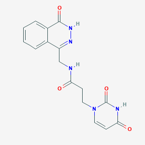 3-(2,4-dioxo-3,4-dihydropyrimidin-1(2H)-yl)-N-((4-oxo-3,4-dihydrophthalazin-1-yl)methyl)propanamide