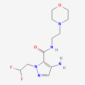 4-Amino-1-(2,2-difluoroethyl)-N-(2-morpholin-4-ylethyl)-1H-pyrazole-5-carboxamide