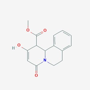 molecular formula C15H15NO4 B2938094 methyl 2-hydroxy-4-oxo-1,6,7,11b-tetrahydro-4H-pyrido[2,1-a]isoquinoline-1-carboxylate CAS No. 866039-32-9