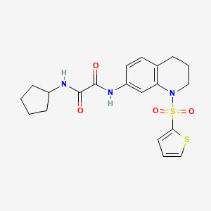 N1-cyclopentyl-N2-(1-(thiophen-2-ylsulfonyl)-1,2,3,4-tetrahydroquinolin-7-yl)oxalamide