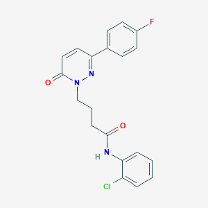N-(2-chlorophenyl)-4-(3-(4-fluorophenyl)-6-oxopyridazin-1(6H)-yl)butanamide