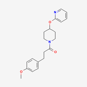 molecular formula C20H24N2O3 B2938123 3-(4-Methoxyphenyl)-1-(4-(pyridin-2-yloxy)piperidin-1-yl)propan-1-one CAS No. 1428378-23-7