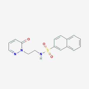 N-(2-(6-oxopyridazin-1(6H)-yl)ethyl)naphthalene-2-sulfonamide