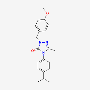 molecular formula C20H23N3O2 B2938131 4-(4-isopropylphenyl)-2-(4-methoxybenzyl)-5-methyl-2,4-dihydro-3H-1,2,4-triazol-3-one CAS No. 860785-35-9