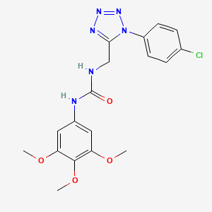 1-((1-(4-chlorophenyl)-1H-tetrazol-5-yl)methyl)-3-(3,4,5-trimethoxyphenyl)urea