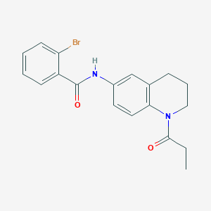 2-bromo-N-(1-propionyl-1,2,3,4-tetrahydroquinolin-6-yl)benzamide