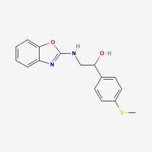 2-(1,3-Benzoxazol-2-ylamino)-1-(4-methylsulfanylphenyl)ethanol