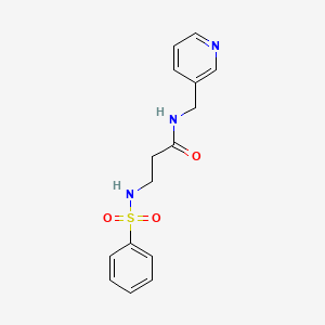 3-(phenylsulfonamido)-N-(pyridin-3-ylmethyl)propanamide