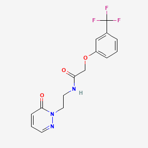 N-(2-(6-oxopyridazin-1(6H)-yl)ethyl)-2-(3-(trifluoromethyl)phenoxy)acetamide