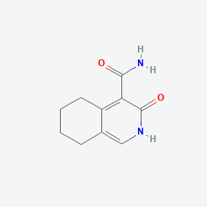 molecular formula C10H12N2O2 B2938184 3-oxo-5,6,7,8-tetrahydro-2H-isoquinoline-4-carboxamide CAS No. 26862-51-1