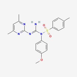 N-(N-(4,6-dimethylpyrimidin-2-yl)carbamimidoyl)-N-(4-methoxyphenyl)-4-methylbenzenesulfonamide