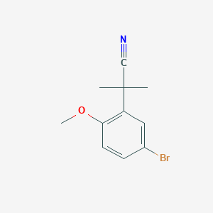 2-Methoxy-5-bromo-alpha,alpha-dimethylbenzylcyanide