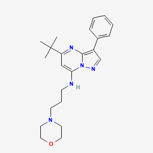 5-(tert-butyl)-N-(3-morpholinopropyl)-3-phenylpyrazolo[1,5-a]pyrimidin-7-amine