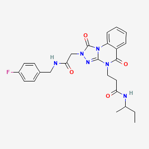 molecular formula C25H27FN6O4 B2938221 1-(4-methylphenyl)-3-[3-(4-methylphenyl)-1,2,4-oxadiazol-5-yl]pyridazin-4(1H)-one CAS No. 1242904-78-4