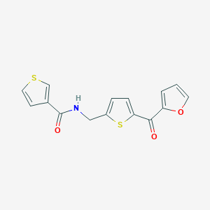 N-((5-(furan-2-carbonyl)thiophen-2-yl)methyl)thiophene-3-carboxamide