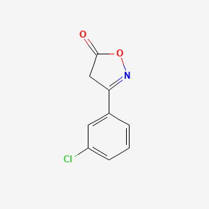molecular formula C9H6ClNO2 B2938241 3-(3-Chlorophenyl)-4,5-dihydro-1,2-oxazol-5-one CAS No. 51725-85-0