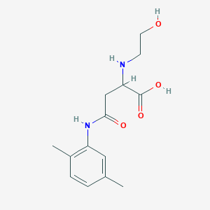 4-(2,5-Dimethylanilino)-2-(2-hydroxyethylamino)-4-oxobutanoic acid
