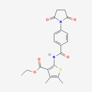Ethyl 2-(4-(2,5-dioxopyrrolidin-1-yl)benzamido)-4,5-dimethylthiophene-3-carboxylate