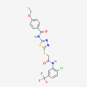 N-(5-((2-((2-chloro-5-(trifluoromethyl)phenyl)amino)-2-oxoethyl)thio)-1,3,4-thiadiazol-2-yl)-4-ethoxybenzamide