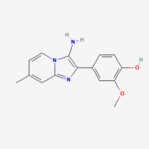 4-(3-Amino-7-methylimidazo[1,2-a]pyridin-2-yl)-2-methoxyphenol