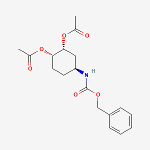 (1S,2R,4S)-4-(((Benzyloxy)carbonyl)amino)cyclohexane-1,2-diyl diacetate