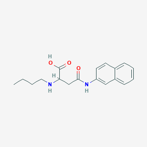 molecular formula C18H22N2O3 B2938282 2-(丁基氨基)-4-(萘-2-基氨基)-4-氧代丁酸 CAS No. 1047683-62-4