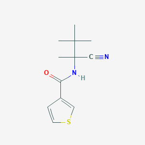 N-(2-Cyano-3,3-dimethylbutan-2-yl)thiophene-3-carboxamide