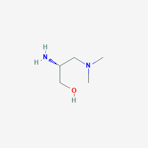 molecular formula C5H14N2O B2938284 (2R)-2-氨基-3-(二甲基氨基)丙醇 CAS No. 401915-90-0