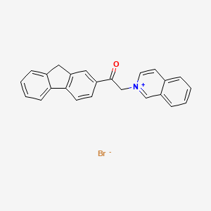 1-(9H-fluoren-2-yl)-2-isoquinolin-2-ium-2-ylethanone;bromide