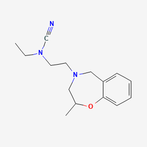 molecular formula C15H21N3O B2938292 Ethyl-[2-(2-methyl-3,5-dihydro-2H-1,4-benzoxazepin-4-yl)ethyl]cyanamide CAS No. 2411317-96-7