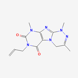 7-allyl-1,3,9-trimethyl-1,4-dihydro[1,2,4]triazino[3,4-f]purine-6,8(7H,9H)-dione