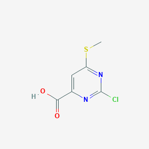 2-Chloro-6-methylsulfanylpyrimidine-4-carboxylic acid