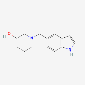 1-((1H-indol-5-yl)methyl)piperidin-3-ol