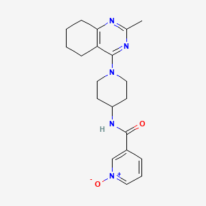 3-((1-(2-Methyl-5,6,7,8-tetrahydroquinazolin-4-yl)piperidin-4-yl)carbamoyl)pyridine 1-oxide