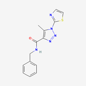N-benzyl-5-methyl-1-(thiazol-2-yl)-1H-1,2,3-triazole-4-carboxamide