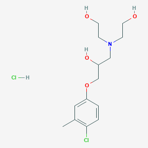 1-[Bis(2-hydroxyethyl)amino]-3-(4-chloro-3-methylphenoxy)propan-2-ol
